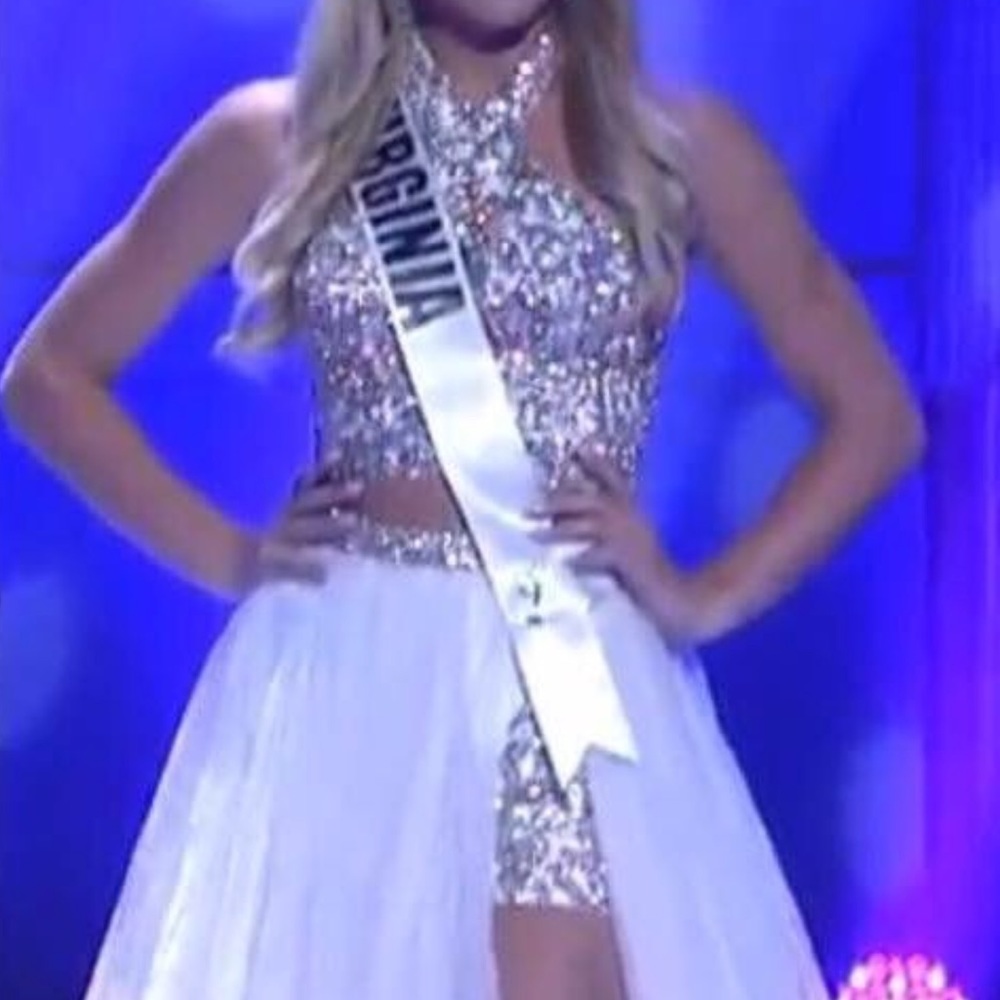 Sherri Hill Couture two piece white gown